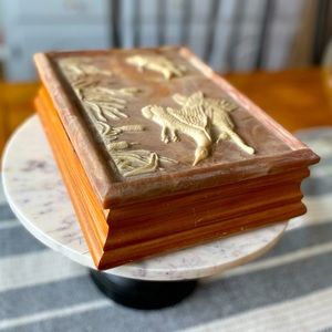 Rockwood Incolay Handcrafted in California Wild Duck Jewelry/Trinket Box